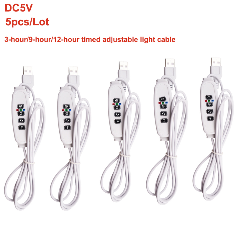 Plant Monitor - 5개/세트 USB 3색 LED 식물 생장