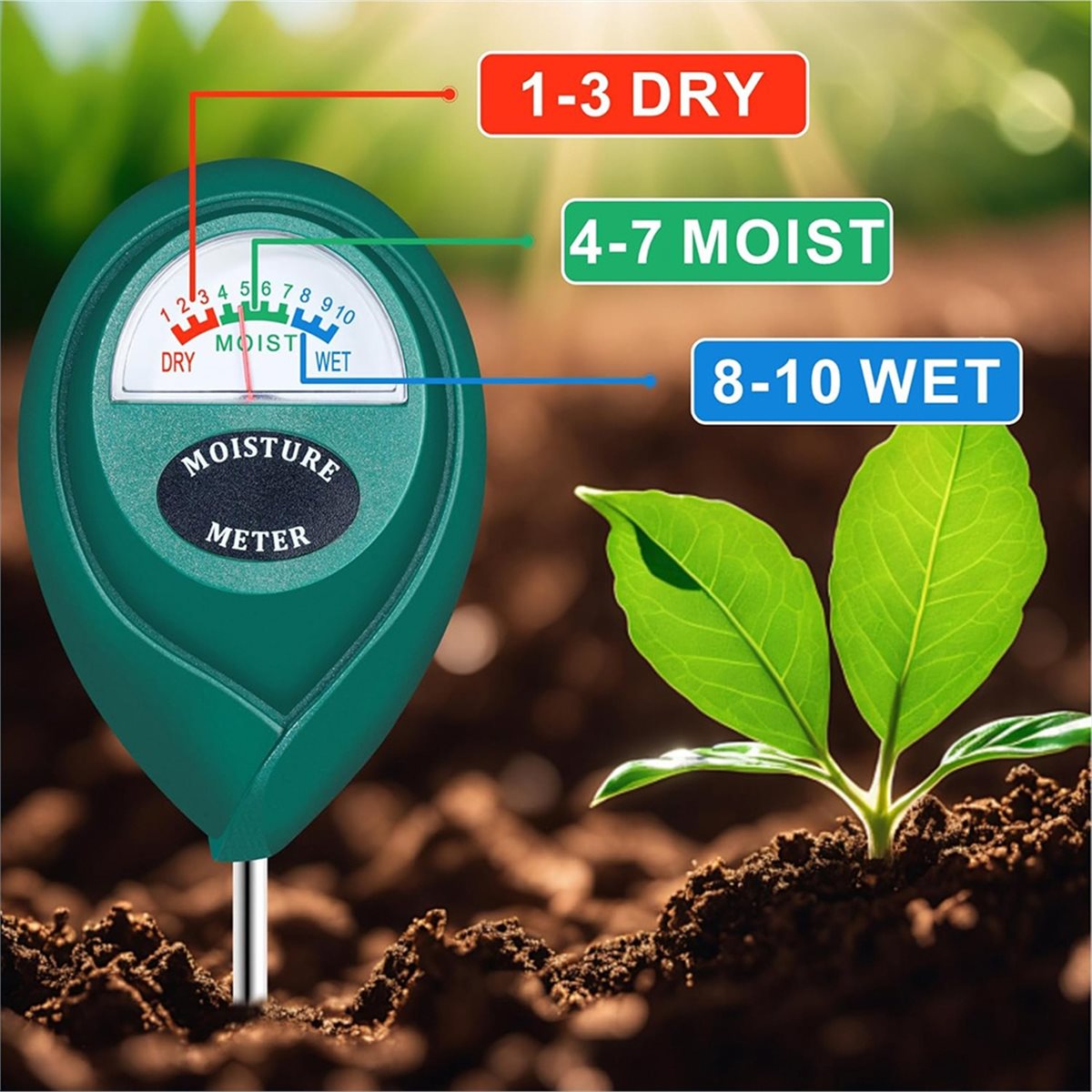 LNHF 롱 프로브 심층 토양 수분 측정기, 물 모니터 - Plant Sensor 리뷰 및 가격