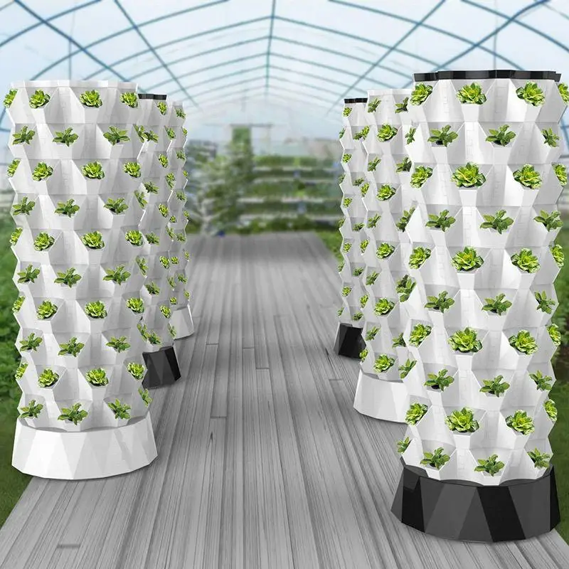 수직형 수경 재배 타워, 파인애플 모양의 에어로포닉 재 - Hydroponic Tower 리뷰 및 가격