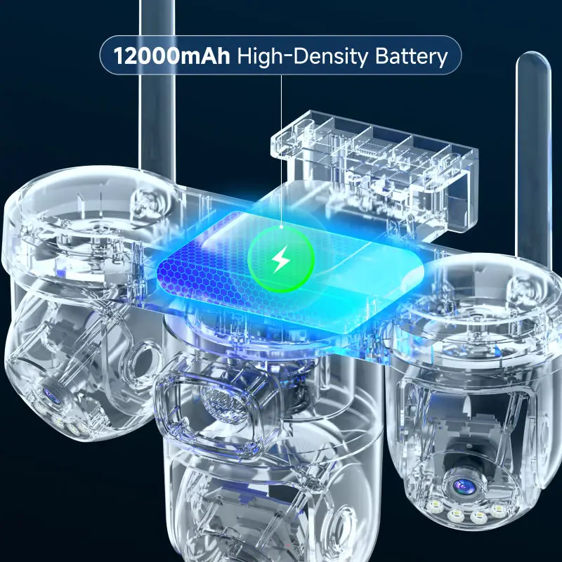 15MP 8K 3 PTZ 트리플 스크린 6 모터 360 - Garden Camera 리뷰 및 가격