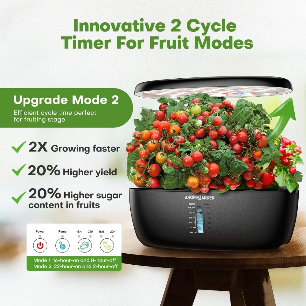 12포드 수경재배 정원(LED 성장등 포함), 실내 허 - Indoor Garden Kit 리뷰 및 가격