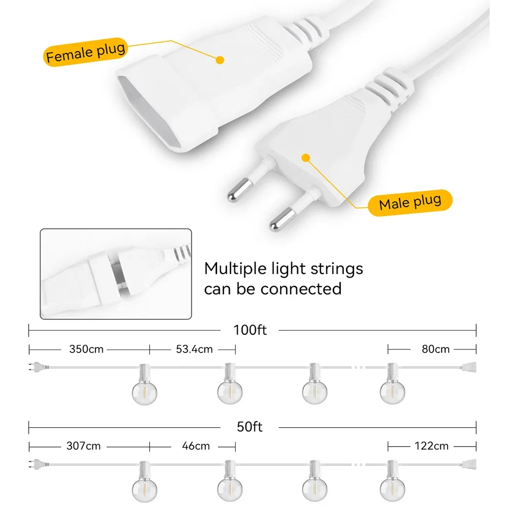 30M 15M 요정 문자열 빛 G40 LED 공 꽃줄  - Smart Garden Kit 리뷰 및 가격